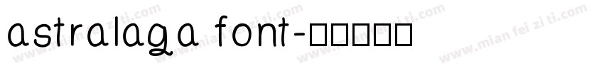 astralaga font字体转换